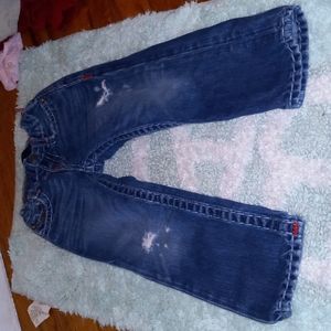 Boys true religion blue stitch jeans